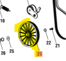 537737001 Ryobi Snowblower Auger Pulley