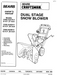 C950-52418-4 C950-52420-4 C950-52440-4 Manual for 27" & 29" Dual Stage Snowblower