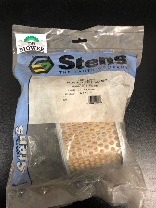 102-244 Stens AIR FILTER Replaces Honda 17210-ZE8-003 - NO LONGER AVAILABLE